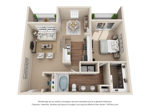 Elm 1bed 1bath 802sqft at Stone Oak @ Parmer, Texas